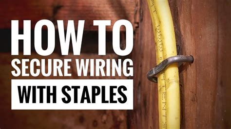 how to staple wires youtube